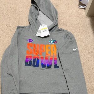 Nike Gray Super Bowl LIVII New with tags hoodie
